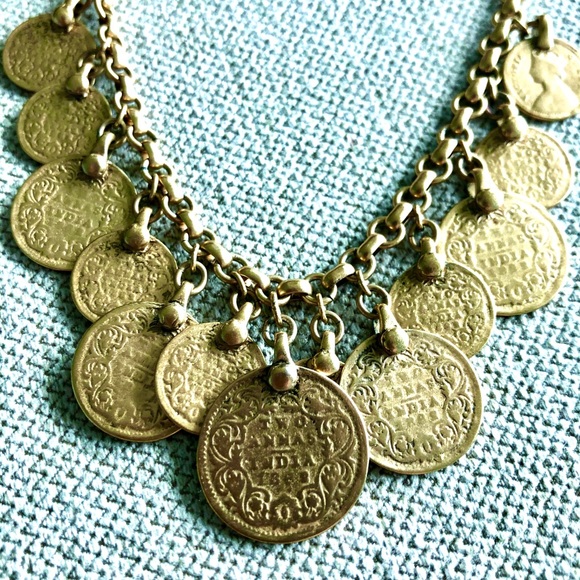 Stella & Dot Jewelry - Stella & Dot Vintage Coin Necklace